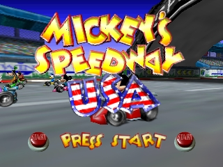 Mickey's Speedway USA (Europe) (En,Fr,De,Es,It) Title Screen